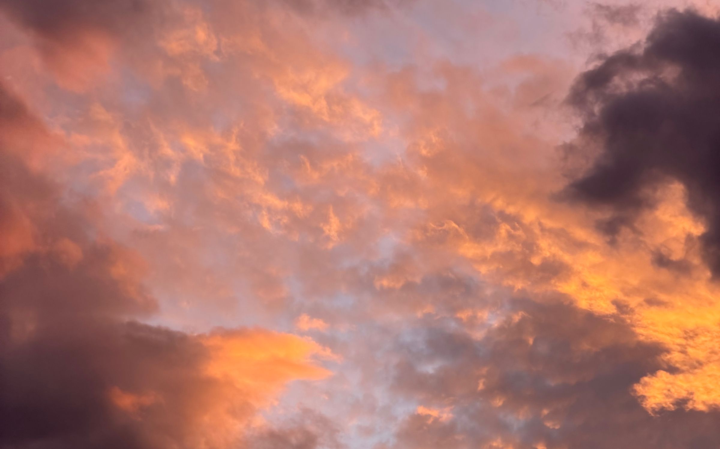 Violet storm cloud and rose light over Santa Fe — Violet Hour, No. 15